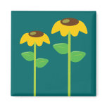 Yellow Flowers Refrigerator Magnets