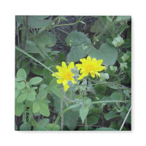 Yellow flowers refrigerator magnets