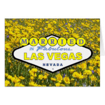 Yellow Flowers MARRIED in Fabulous Las Vegas Annou cards by vegasdusoleil Yellow Flowers MARRIED in Fabulous Las Vegas Annou cards