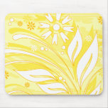 yellow flowers mouse mats