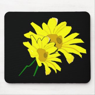Yellow Flowers Mousepad mousepad