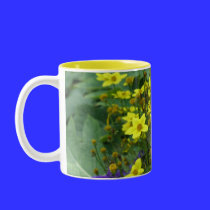 yellow flowers mugs