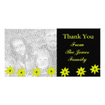 Yellow flowers photo greeting card