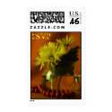 yellow flowers postage