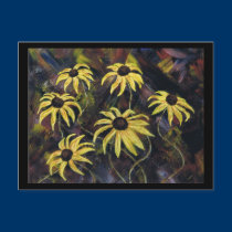 Yellow Flowers postcards