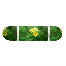 Yellow Flowers Skateboard