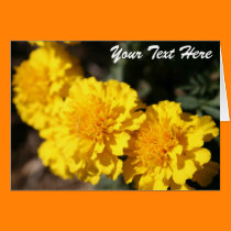 Yellow Flowers Template cards