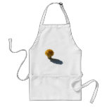 Yellow Flowers White Bucket and Shadow Apron