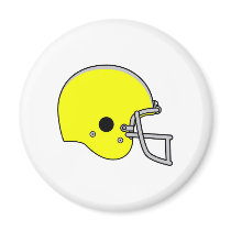yellow football helmet magnets