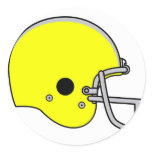 yellow football helmet stickers