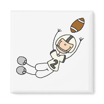 Yellow Football Player Magnet