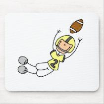 Yellow Football Player Mousepad