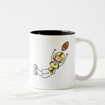 Yellow Football Player Mug