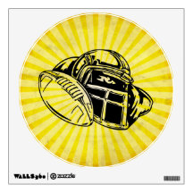 Yellow Football Room Graphics