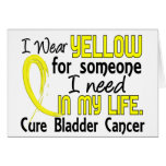 Yellow For Someone I Need Bladder Cancer Cards
