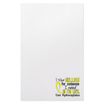 Yellow For Someone I Need Hydrocephalus Personalized Stationery