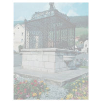 Yellow Fountain, Vordenberg, Styria, Austria flowe Letterhead