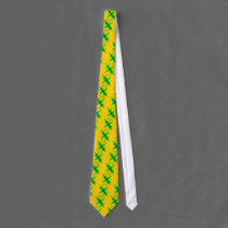 Yellow Fractal ties