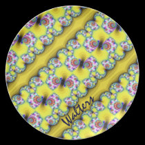 Yellow fractals plates