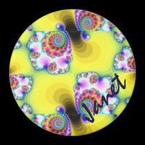 Yellow fractals magnets