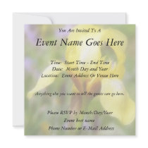 Yellow Fragrant Iris Personalized Announcement