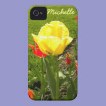 Yellow Fringed Tulip iPhone 4 Case casemate cases