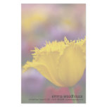 Yellow Fringed Tulip Stationery Design