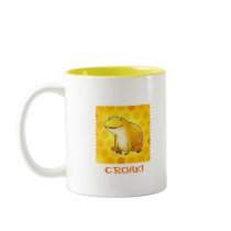 Yellow Frog 2-Tone Mug(left handle) mugs