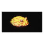 Yellow Frog w/ Black Background Picture Card