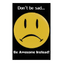 Yellow Frowny posters by derackm Yellow Frowny posters