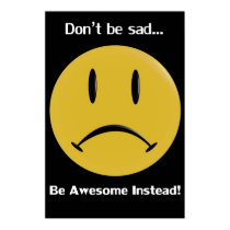 Yellow Frowny posters