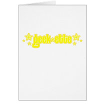 Yellow Geekette cards