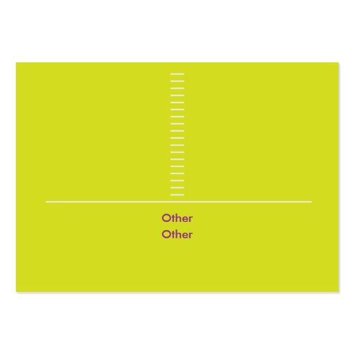 Yellow Geometric - Chubby Business Cards (back side)