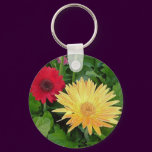 yellow gerber keychain