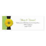 Yellow Gerbera Daisy Polka Dot Special Occasion Mini Favor Tags