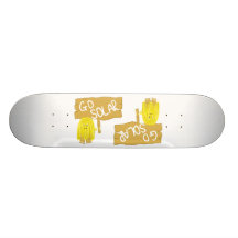 Yellow go solar skate boards