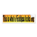 YELLOW GODDESS bumper stickers by charlets YELLOW GODDESS bumper stickers