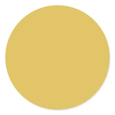 Yellow Gold Background Colour Template Round Stickers