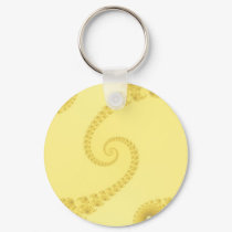 Yellow Gold Double Spiral Keychain by JamesOakley Yellow Gold Double Spiral Keychain