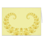 Yellow Gold Heart Greetings Card