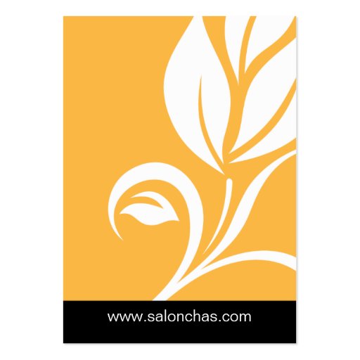 Yellow Gold Leaf Salon Spa Gift Card Certificate Business Card Templates (front side)