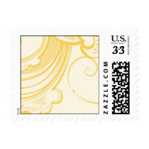 Yellow Gold Plumes postage