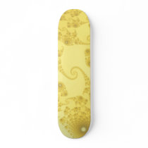 Yellow Gold Seahorse Herd Skateboard by JamesOakley Yellow Gold Seahorse Herd Skateboard