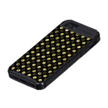 Yellow Gold Sequin PolkaDot Effect Dark Phone Case Case For iPhone 5
