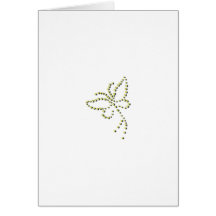Yellow Gold Sparkle Diamond Butterfly Name Cards