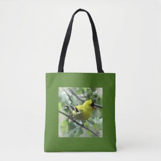 Yellow Goldfinch Bird Animal Tote Bag
