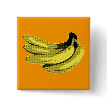 Yellow Graphic Banana Pin
