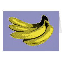 Yellow Graphic Banana Cards