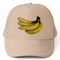 Yellow Graphic Banana hats