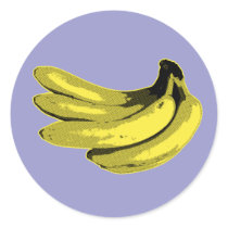 Yellow Graphic Banana stickers